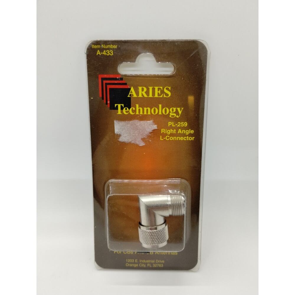 Aries Technology PL-259 Right Angle L- Connector for CBs and CB Antennas